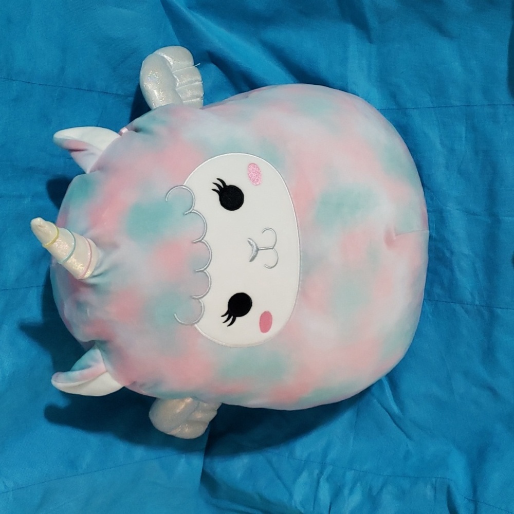 SQUISHMALLOWS RAINBOW LLAMA SIZE 16 " TALL.
